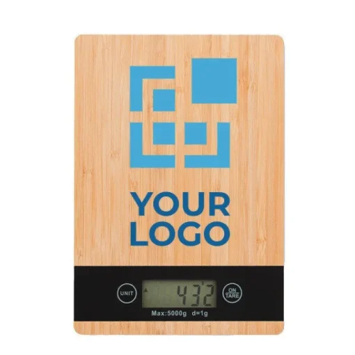 Gift Campaign Bilancia da cucina con logo aziendale dalla forma rettangolare Natura> Altri Utensili Da Cucina