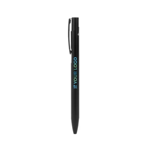 Gift Campaign Biro a scatto in alluminio riciclato con finitura opaca inchiostro blu> Penne In Metallo
