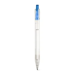Gift Campaign Biro con logo dal corpo trasparente inchiostro nero Transparent RPET> Penne Ecologiche