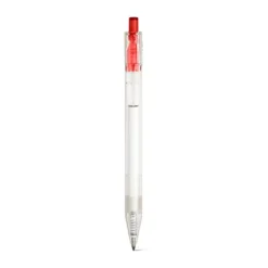 Gift Campaign Biro con logo dal corpo trasparente inchiostro nero Transparent RPET></noscript> Penne Ecologiche