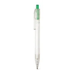 Gift Campaign Biro con logo dal corpo trasparente inchiostro nero Transparent RPET></noscript> Penne Ecologiche