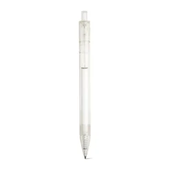 Gift Campaign Biro con logo dal corpo trasparente inchiostro nero Transparent RPET></noscript> Penne Ecologiche