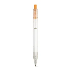 Gift Campaign Biro con logo dal corpo trasparente inchiostro nero Transparent RPET></noscript> Penne Ecologiche
