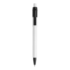 Gift Campaign Biro in ABS a scatto brandizzata con inchiostro blu Stilolinea Baron> Penne Di Plastica