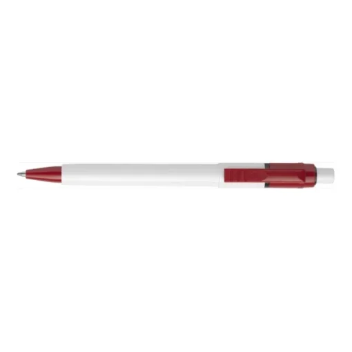 Gift Campaign Biro in ABS a scatto brandizzata con inchiostro blu Stilolinea Baron> Penne Di Plastica