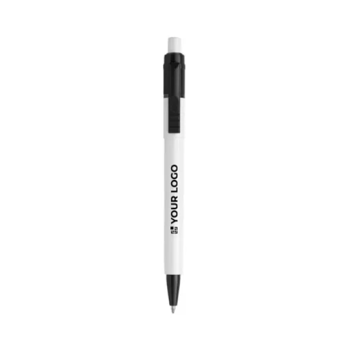Gift Campaign Biro in ABS a scatto brandizzata con inchiostro blu Stilolinea Baron> Penne Di Plastica