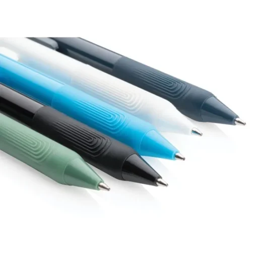 Gift Campaign Biro personalizzate con logo aziendale inchiostro blu Solid Minimalist> Penne Di Plastica