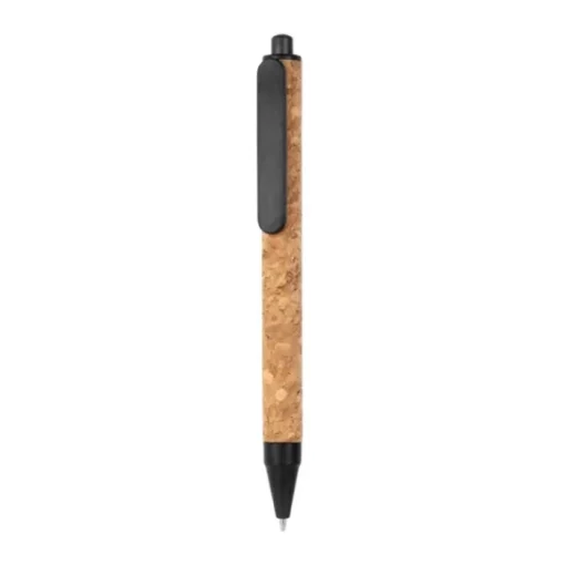 Gift Campaign Biro promozionale con corpo in sughero e inchiostro blu TriCore> Penne Ecologiche