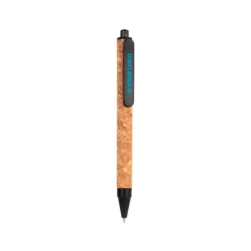 Gift Campaign Biro promozionale con corpo in sughero e inchiostro blu TriCore> Penne Ecologiche