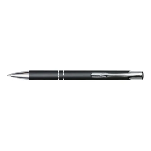Gift Campaign Biro promozionale in alluminio corpo gommoso inchiostro blu Glober> Penne In Metallo
