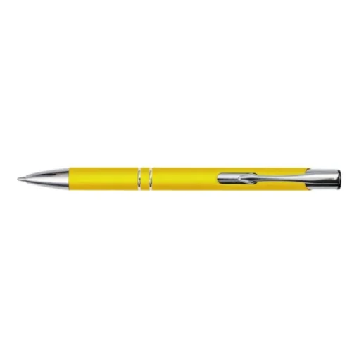Gift Campaign Biro promozionale in alluminio corpo gommoso inchiostro blu Glober> Penne In Metallo
