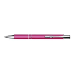 Gift Campaign Biro promozionale in alluminio corpo gommoso inchiostro blu Glober></noscript> Penne In Metallo