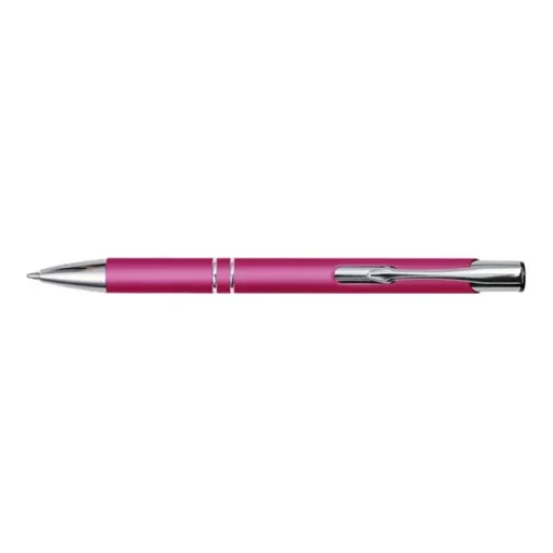 Gift Campaign Biro promozionale in alluminio corpo gommoso inchiostro blu Glober> Penne In Metallo
