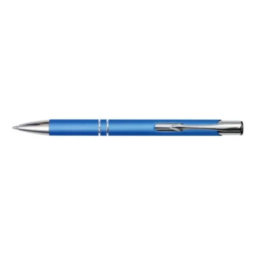 Gift Campaign Biro promozionale in alluminio corpo gommoso inchiostro blu Glober> Penne In Metallo