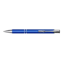 Gift Campaign Biro promozionale in alluminio corpo gommoso inchiostro blu Glober></noscript> Penne In Metallo