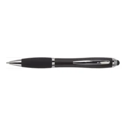 Gift Campaign Biro pubblicitario con impugnatura in gomma inchiostro nero Touch> Penne Di Plastica