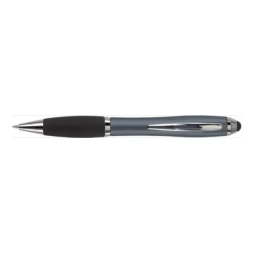Gift Campaign Biro pubblicitario con impugnatura in gomma inchiostro nero Touch> Penne Di Plastica