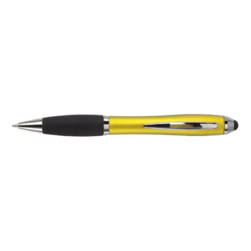 Gift Campaign Biro pubblicitario con impugnatura in gomma inchiostro nero Touch> Penne Di Plastica