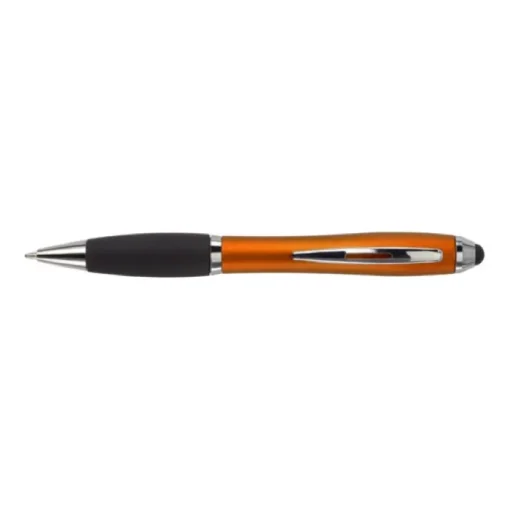 Gift Campaign Biro pubblicitario con impugnatura in gomma inchiostro nero Touch> Penne Di Plastica