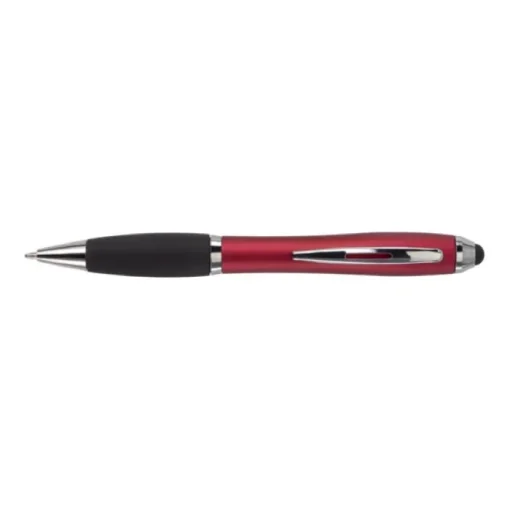 Gift Campaign Biro pubblicitario con impugnatura in gomma inchiostro nero Touch> Penne Di Plastica