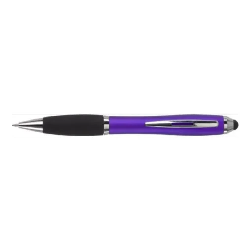 Gift Campaign Biro pubblicitario con impugnatura in gomma inchiostro nero Touch> Penne Di Plastica