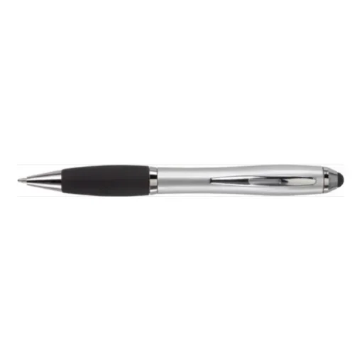 Gift Campaign Biro pubblicitario con impugnatura in gomma inchiostro nero Touch> Penne Di Plastica
