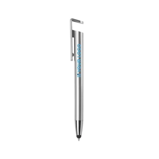 Gift Campaign Biro touchscreen in plastica con supporto per telefono inchiostro blu> Penne Touch|Penne Di Plastica