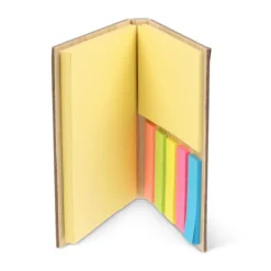 Gift Campaign Blocchetto di bambù con 2 set di post-it gialli e segnapagina adesivi></noscript> Post-It E Memo