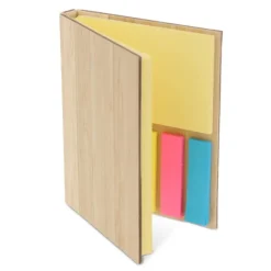 Gift Campaign Blocchetto di bambù con 2 set di post-it gialli e segnapagina adesivi></noscript> Post-It E Memo