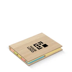 Gift Campaign Blocchetto di bambù con 2 set di post-it gialli e segnapagina adesivi></noscript> Post-It E Memo