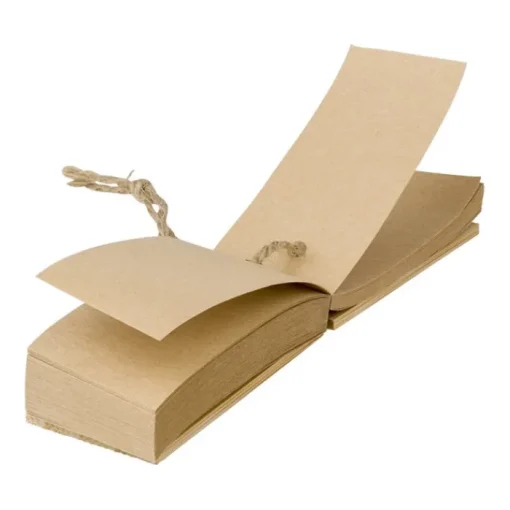 Gift Campaign Blocchetto memo in bambù con 80 foglietti adesivi in carta kraft> Post-It E Memo