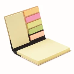 Gift Campaign Blocchi memo adesivi e segnapagine in copertina bambù Bamboo> Post-It E Memo