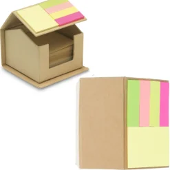 Gift Campaign Blocco memo a forma di casa con sticker segnapagina EcoHome> Post-It E Memo