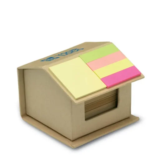 Gift Campaign Blocco memo a forma di casa con sticker segnapagina EcoHome> Post-It E Memo