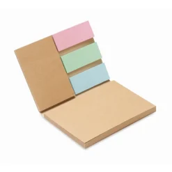 Gift Campaign Blocco memo con logo due misure e segnapagine adesivi Reciclo> Post-It E Memo