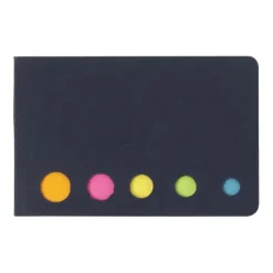 Gift Campaign Blocco memo sticker in 5 colori diversi con copertina in cartone> Post-It E Memo
