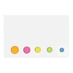 Gift Campaign Blocco memo sticker in 5 colori diversi con copertina in cartone> Post-It E Memo
