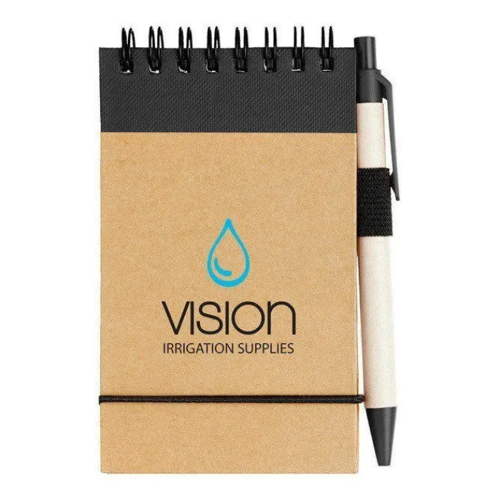 Gift Campaign Blocco note A7 in carta riciclata con spirale, fogli a righe e penna> Taccuini Tascabili E Quadernini A6