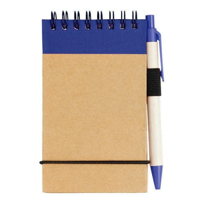 Gift Campaign Blocco note A7 in carta riciclata con spirale, fogli a righe e penna> Taccuini Tascabili E Quadernini A6