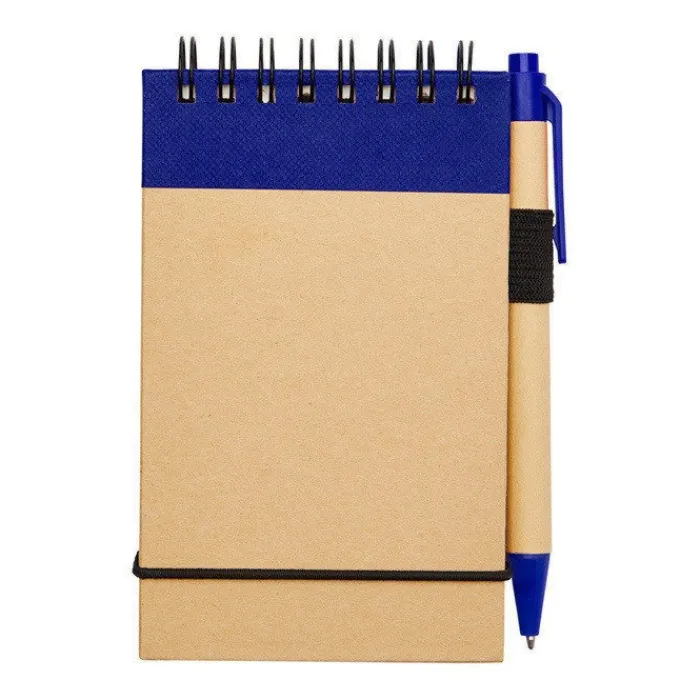 Gift Campaign Blocco note A7 in carta riciclata con spirale, fogli a righe e penna> Taccuini Tascabili E Quadernini A6