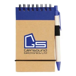 Gift Campaign Blocco note A7 in carta riciclata con spirale, fogli a righe e penna><noscript><img width=