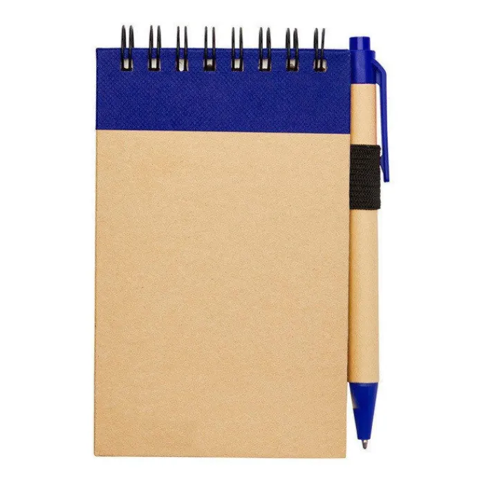 Gift Campaign Blocco note A7 in carta riciclata con spirale, fogli a righe e penna> Taccuini Tascabili E Quadernini A6