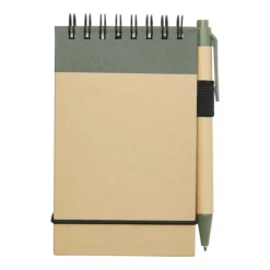 Gift Campaign Blocco note A7 in carta riciclata con spirale, fogli a righe e penna><noscript><img width=