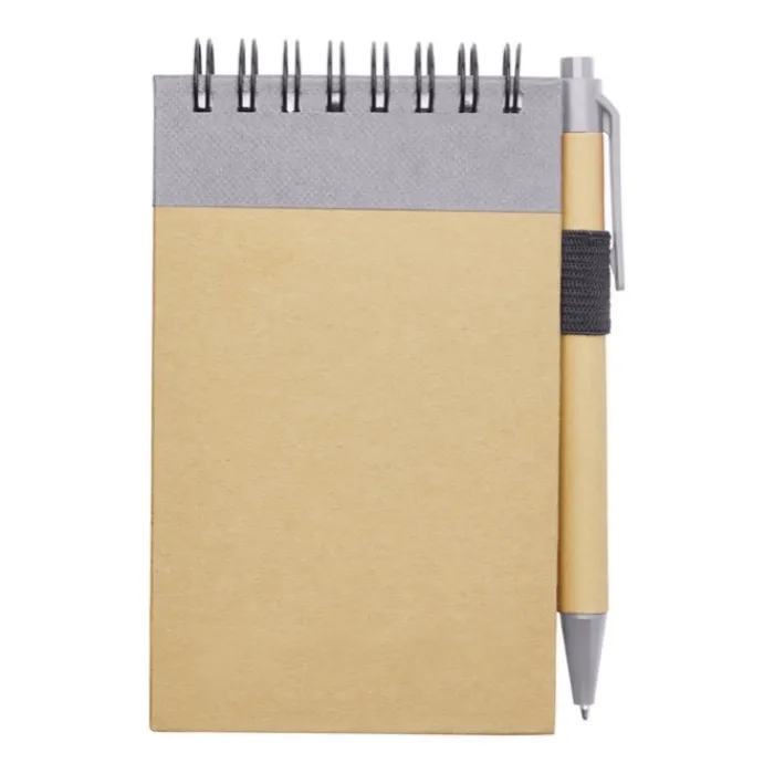 Gift Campaign Blocco note A7 in carta riciclata con spirale, fogli a righe e penna> Taccuini Tascabili E Quadernini A6