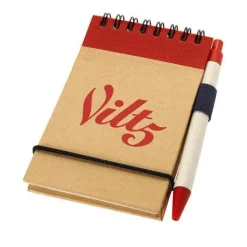 Gift Campaign Blocco note A7 in carta riciclata con spirale, fogli a righe e penna><noscript><img width=