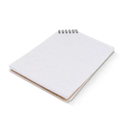 Gift Campaign Blocco note con copertina in bambù e spirale in un angolo A5> Quaderni A5