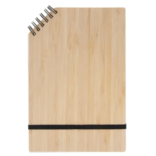 Gift Campaign Blocco note con copertina in bambù e spirale in un angolo A5> Quaderni A5