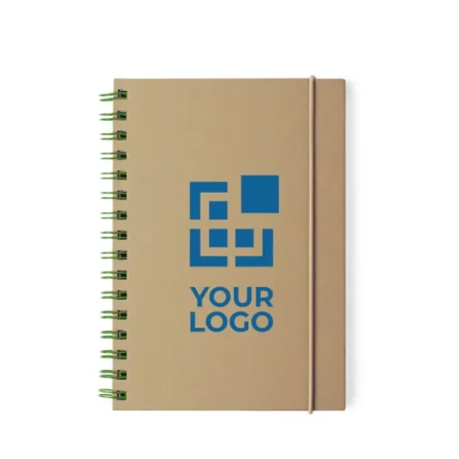 Gift Campaign Blocco note con logo A5 con elastico pagine a righe Notes EcoStyIe A5> Block Notes|Quaderni A5