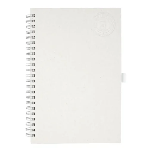 Gift Campaign Blocco note con logo A5 con portapenna pagine a righe Milk Carton> Gadget Ecologici|Taccuini Ecologici