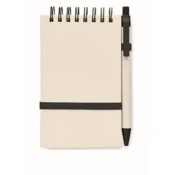 Gift Campaign Blocco note con logo A6 riciclato pagine a righe con penna EcoMilky> Block Notes|Taccuini Tascabili E Quadernini A6